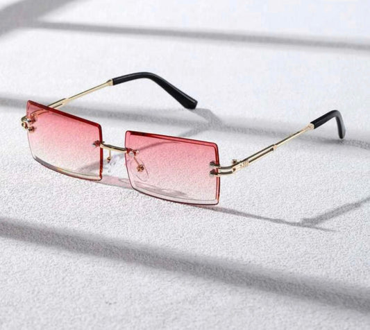 Square Rimless Fashion Glasses