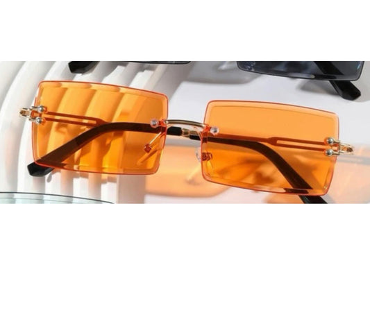 Square Rimless Fashion Glasses